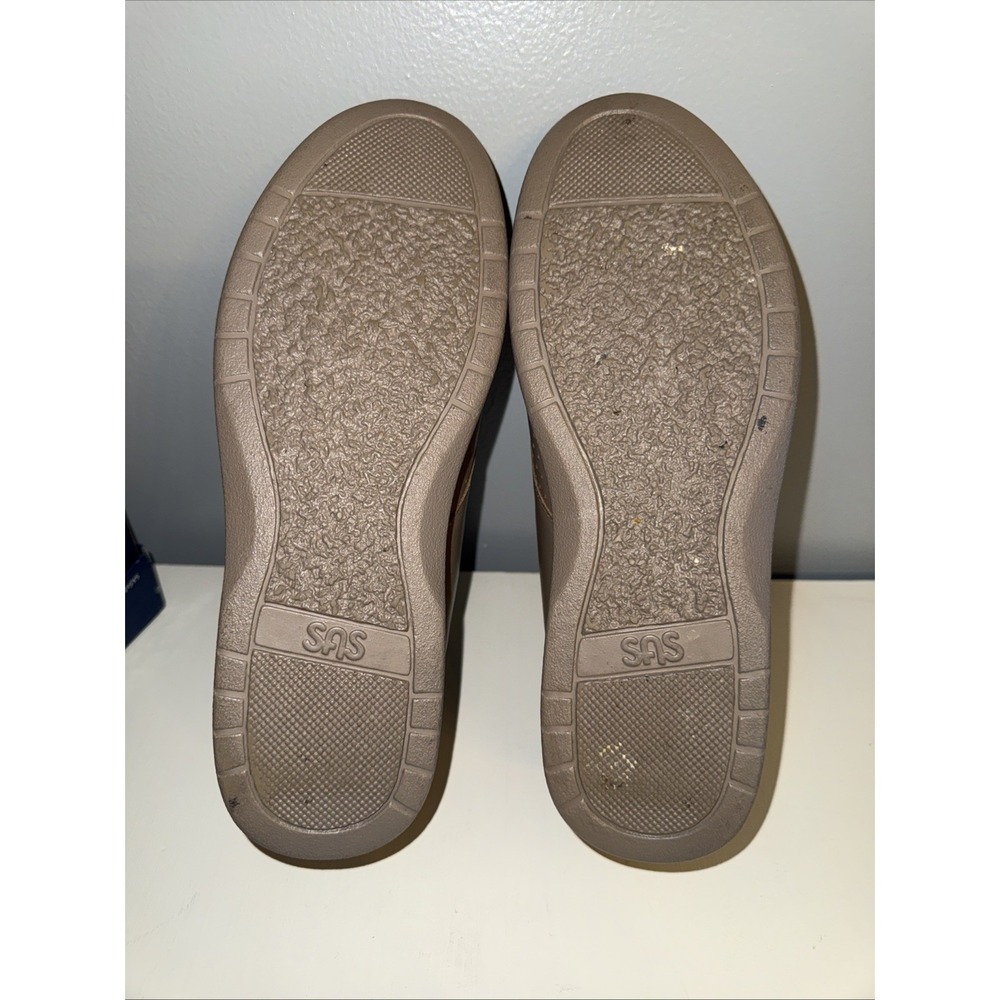SAS Walking Comfort Shoes EZ Strap Orthopedic Mocha Leather Womens Sz 8.5M - Picture 6 of 7
